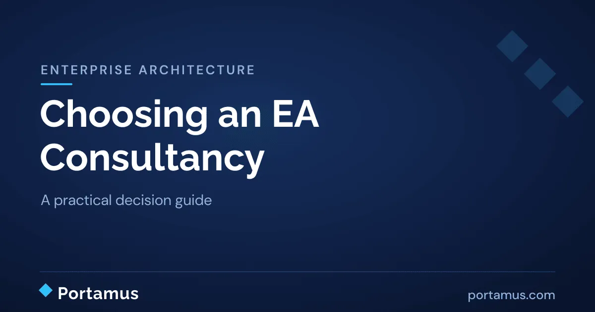 How to Choose an Enterprise Architecture Consultancy: A Practical Decision Guide