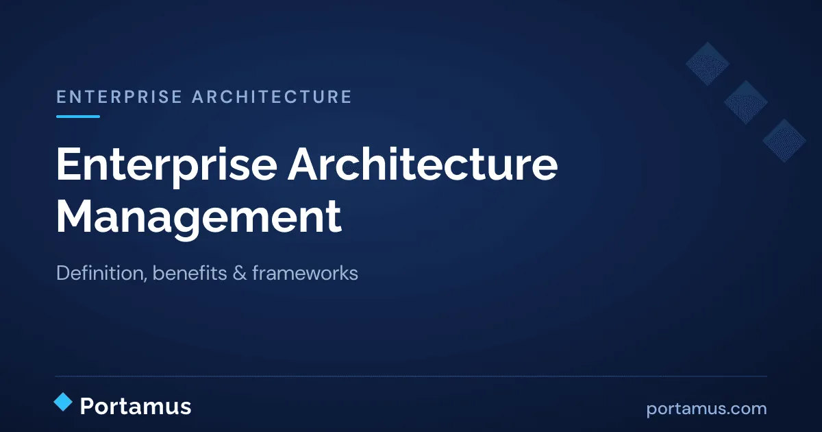 What is Enterprise Architecture Management (EAM)? Definition, Benefits & Frameworks