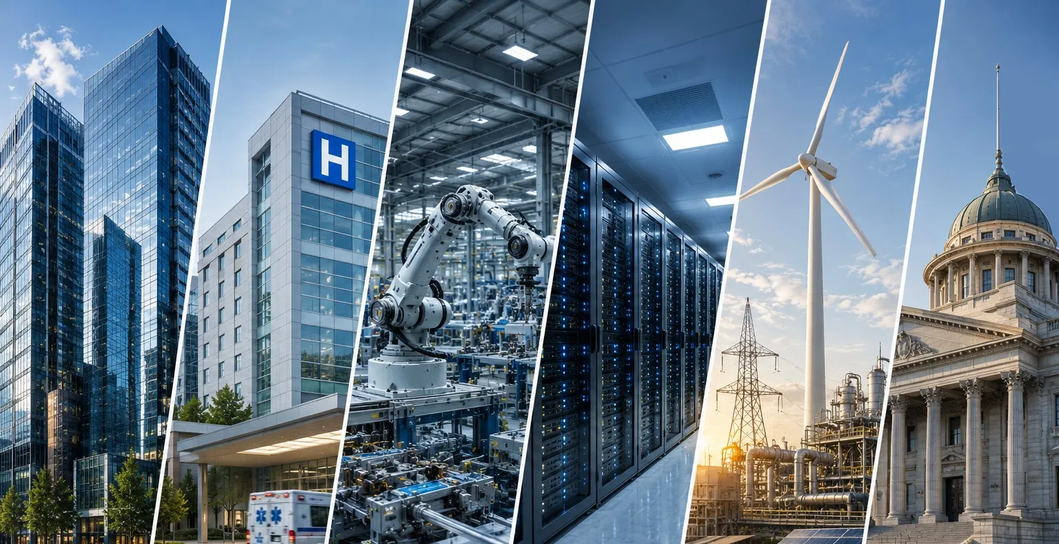 Enterprise architecture consultant briefing an industry-specific engagement